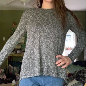 Soft open back sweater